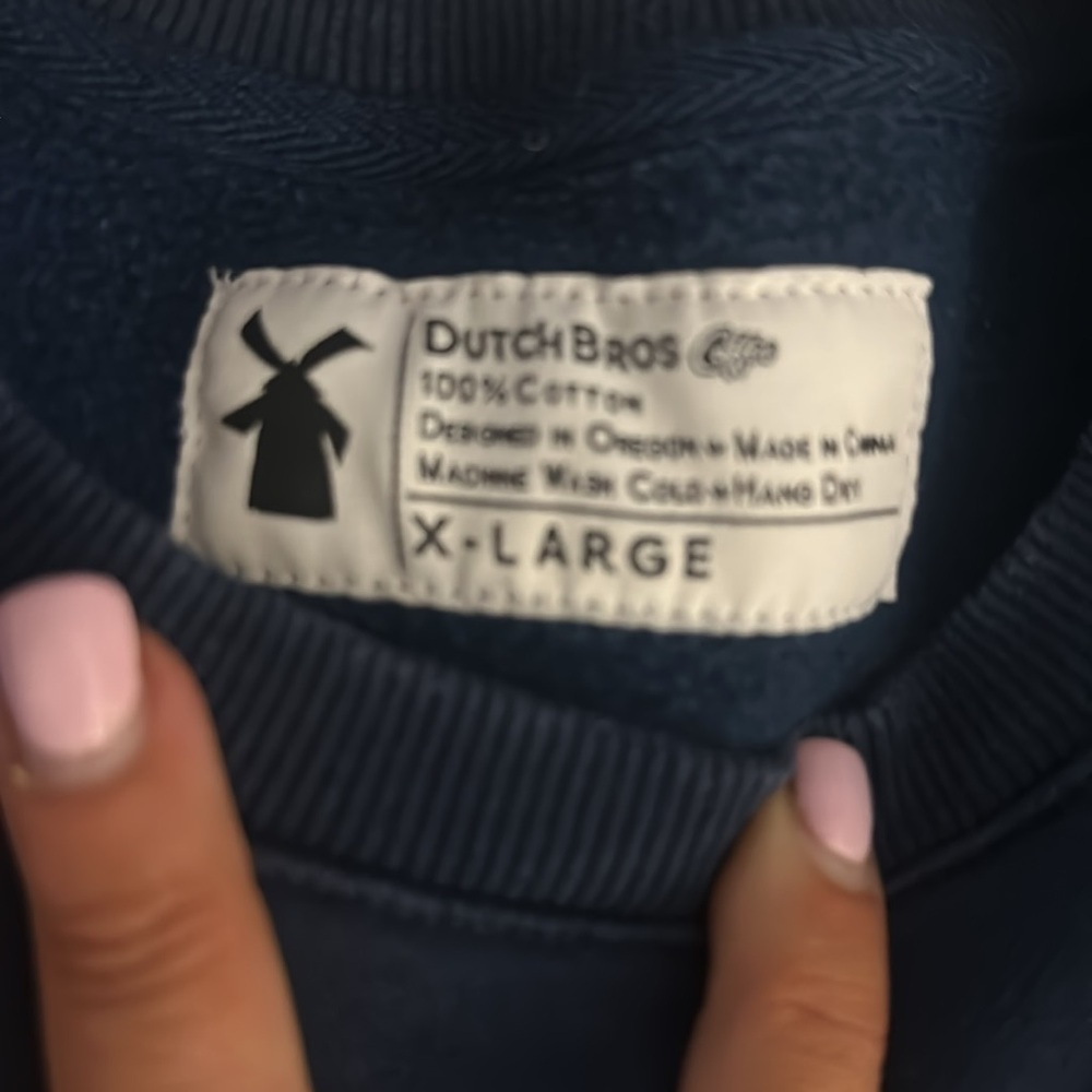 Dutch Bros SMALL+MEDIUM+LARGE+XL+XXLNavy Crewneck Sweatshirt w/Gold DB 1992 - Picture 10 of 14